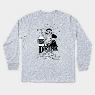 Drink Lon Lon Milk Kids Long Sleeve T-Shirt